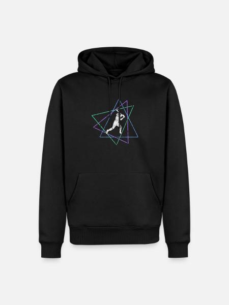 Baseball - Männer Premium Bio Hoodie - Schwarz