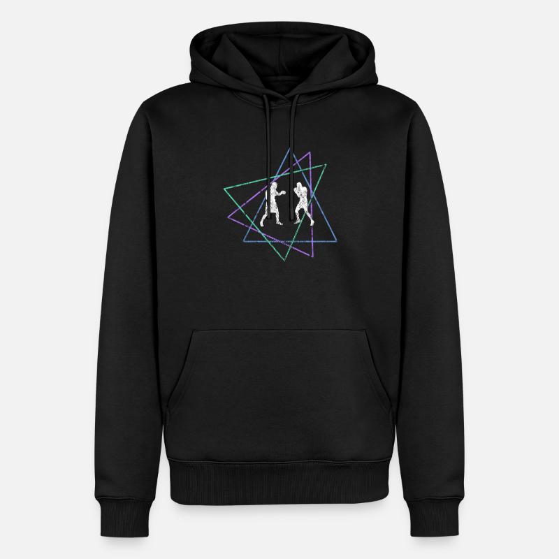 Boxen - Männer Premium Bio Hoodie - Schwarz