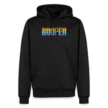Roof Worker Roofing Worker - Roofer - Männer Premium Bio Hoodie - Schwarz - Vorne - Nico (187cm)