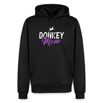 Cadeaux d’amoureux de l’âne - Sweat à capuche Premium bio Homme - noir - Devant - Nico (187cm)