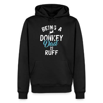 Donkey Lover Gifts - Männer Premium Bio Hoodie - Schwarz - Vorne - Nico (187cm)