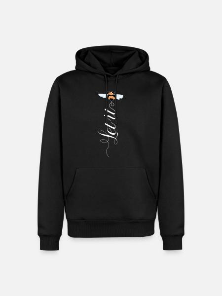 Let It Bee - Männer Premium Bio Hoodie - Schwarz