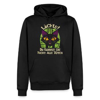 Lächle Du Kannst Sie Nicht Alle Töten - Männer Premium Bio Hoodie - Schwarz - Vorne - Nico (187cm)