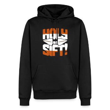 Pfeilspitzen Arrowhead Hunter Holy Sift - Männer Premium Bio Hoodie - Schwarz - Vorne - Nico (187cm)