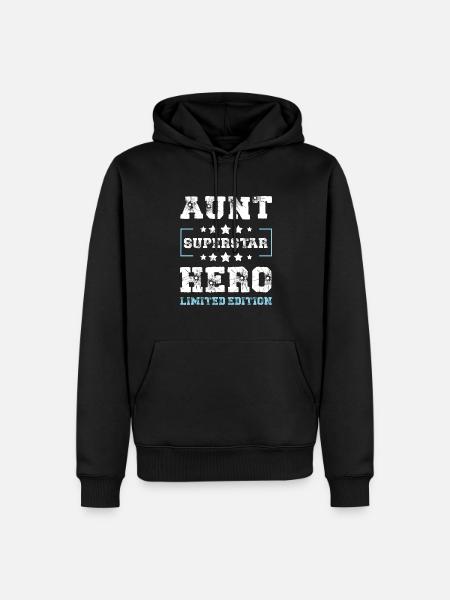 Aunt Limited Edition Saying - Men’s Premium Organic Hoodie - black