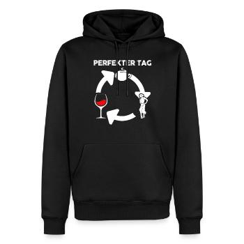 Salsa Tanz Tänzer - Männer Premium Bio Hoodie - Schwarz - Vorne - Nico (187cm)