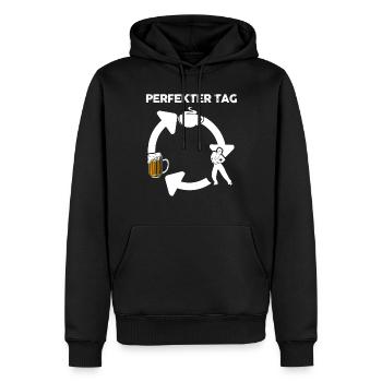 Salsa Tanz Tänzer - Männer Premium Bio Hoodie - Schwarz - Vorne - Nico (187cm)