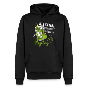 Cocktail Liebhaber Alkohol Trinker Liquor Schuss - Männer Premium Bio Hoodie - Schwarz - Vorne - Nico (187cm)