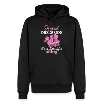 Orchid Obsession It's A Beautiful Shing Orchideen - Männer Premium Bio Hoodie - Schwarz - Vorne - Nico (187cm)