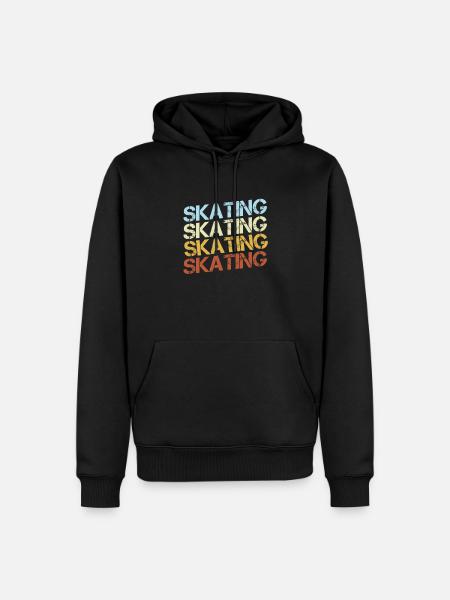 Skating Retro - Men’s Premium Organic Hoodie - black