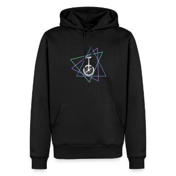Einrad - Männer Premium Bio Hoodie - Schwarz - Vorne - Nico (187cm)