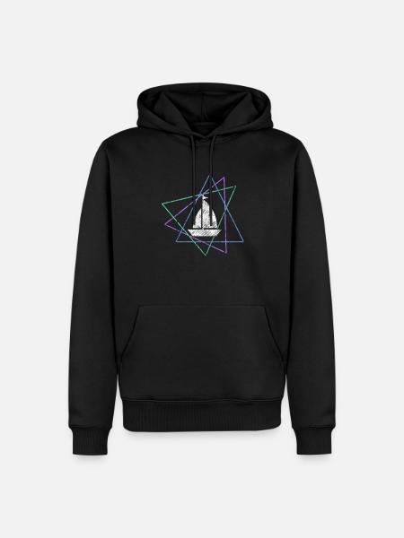Segeln - Männer Premium Bio Hoodie - Schwarz