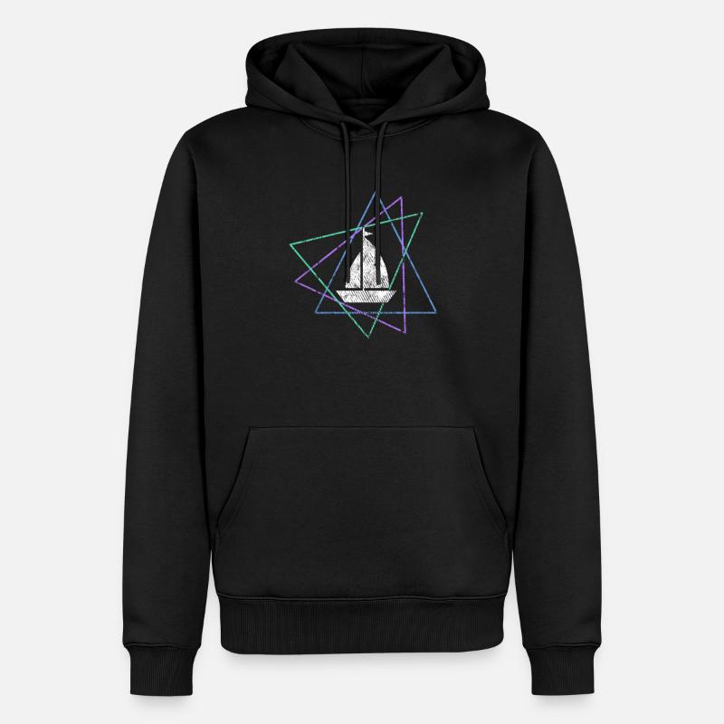 Segeln - Männer Premium Bio Hoodie - Schwarz