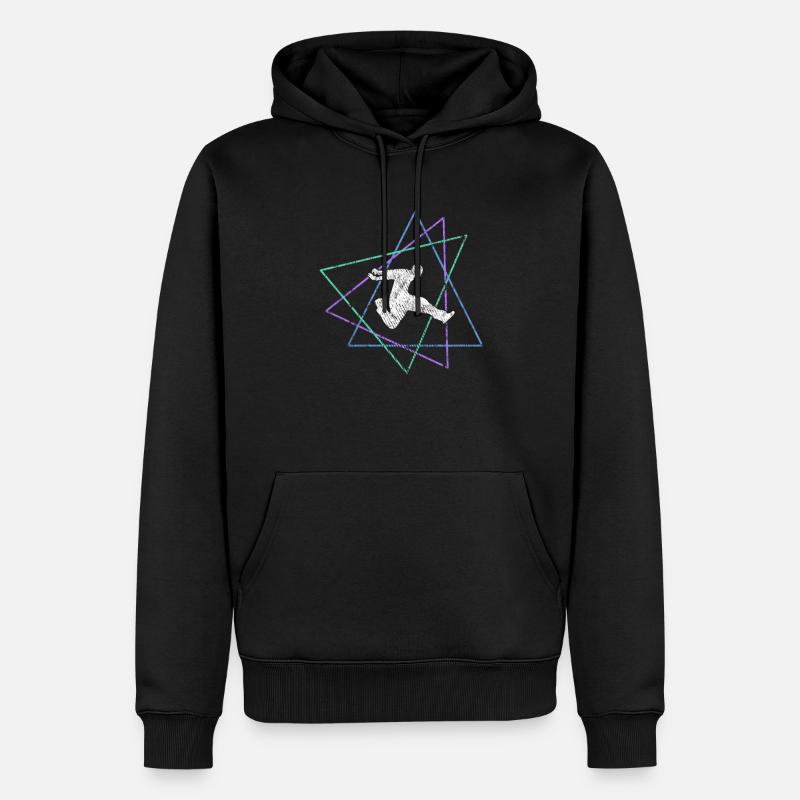 Parkour - Männer Premium Bio Hoodie - Schwarz