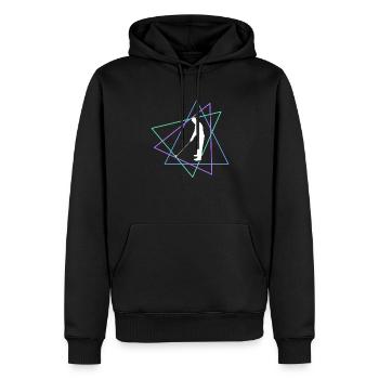 gulf - Men’s Premium Organic Hoodie - black - Front - Nico (187cm)