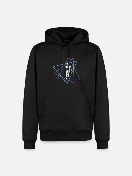 Rugby - Männer Premium Bio Hoodie - Schwarz