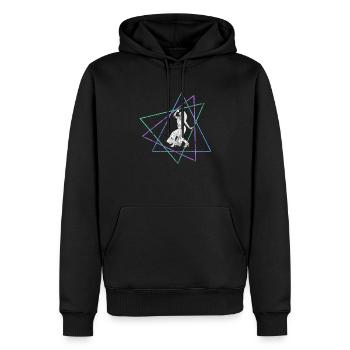 Sing - Men’s Premium Organic Hoodie - black - Front - Nico (187cm)