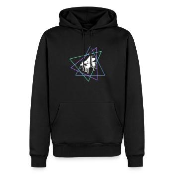 Klavier - Männer Premium Bio Hoodie - Schwarz - Vorne - Nico (187cm)