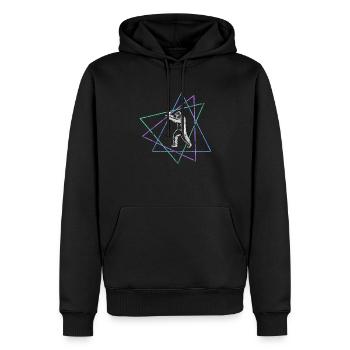 Paintball - Männer Premium Bio Hoodie - Schwarz - Vorne - Nico (187cm)