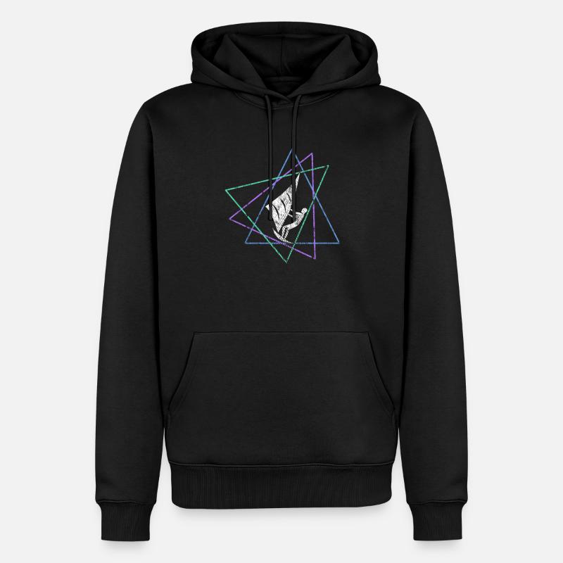 Kite - Männer Premium Bio Hoodie - Schwarz
