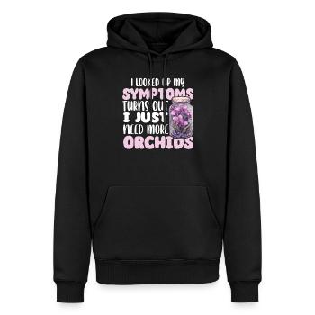 I Looked Up My Symptoms turns out i just need more - Männer Premium Bio Hoodie - Schwarz - Vorne - Nico (187cm)