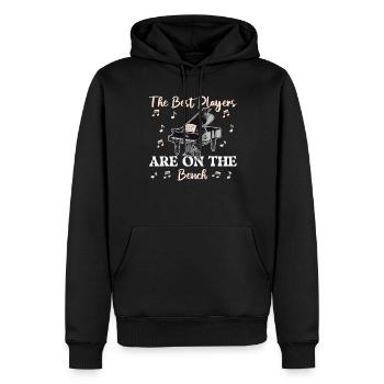 The Best Players Are On The Bench Klavier Spieler - Männer Premium Bio Hoodie - Schwarz - Vorne - Nico (187cm)