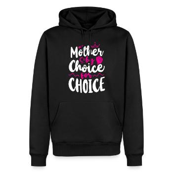 Feminist Mother By Choice For - Männer Premium Bio Hoodie - Schwarz - Vorne - Nico (187cm)