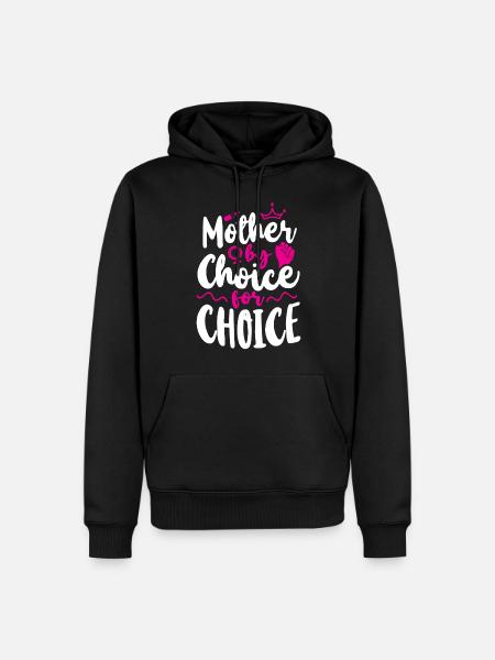 Mère féministe par choix pour - Sweat à capuche Premium bio Homme - noir