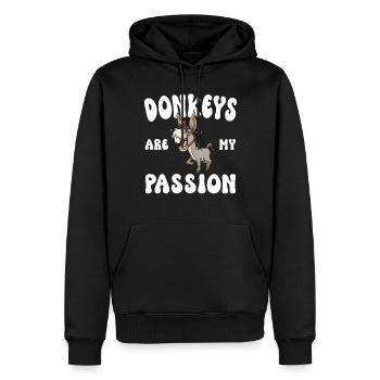 Donkey Lover Gifts - Männer Premium Bio Hoodie - Schwarz - Vorne - Nico (187cm)