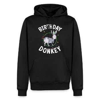 Donkey Lover Gifts - Männer Premium Bio Hoodie - Schwarz - Vorne - Nico (187cm)