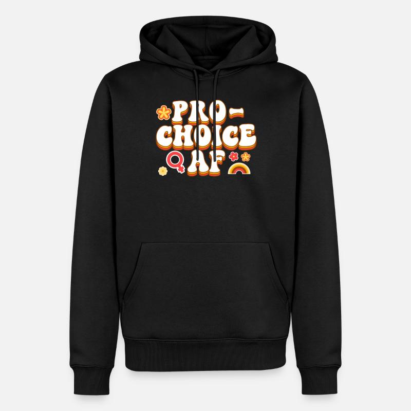 Féministe Pro-Choice Af - Sweat à capuche Premium bio Homme - noir