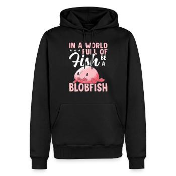 Soyez toujours un propriétaire de Blobfish qui - Sweat à capuche Premium bio Homme - noir - Devant - Nico (187cm)