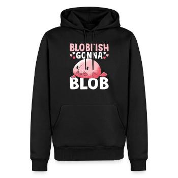 Blobfish Gonna Blob Blobfishes Besitzer - Männer Premium Bio Hoodie - Schwarz - Vorne - Nico (187cm)