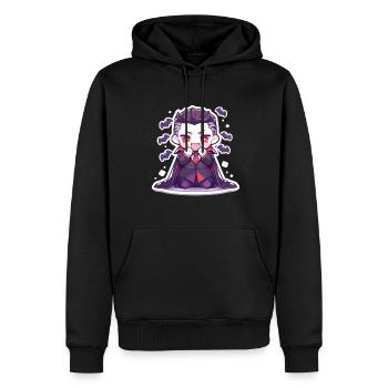 Vampir - Männer Premium Bio Hoodie - Schwarz - Vorne - Nico (187cm)