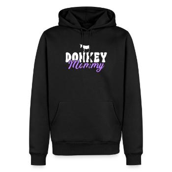 Cadeaux d’amoureux de l’âne - Sweat à capuche Premium bio Homme - noir - Devant - Nico (187cm)