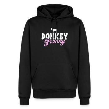 Cadeaux d’amoureux de l’âne - Sweat à capuche Premium bio Homme - noir - Devant - Nico (187cm)
