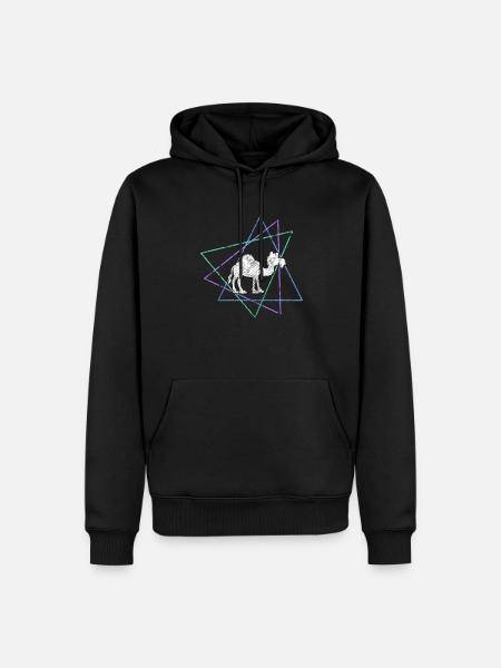 Dromadaire - Sweat à capuche Premium bio Homme - noir