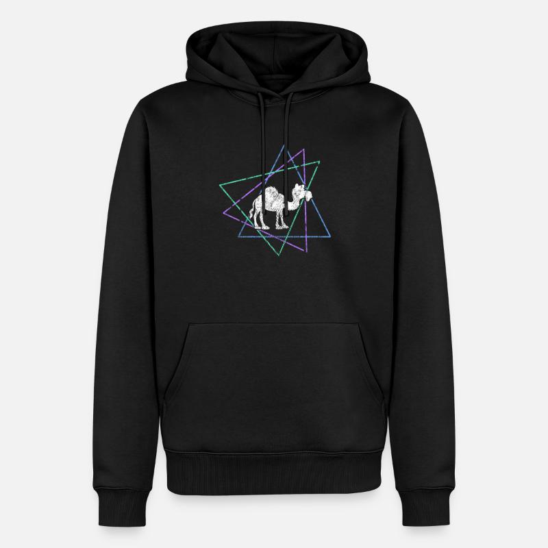 Dromadaire - Sweat à capuche Premium bio Homme - noir