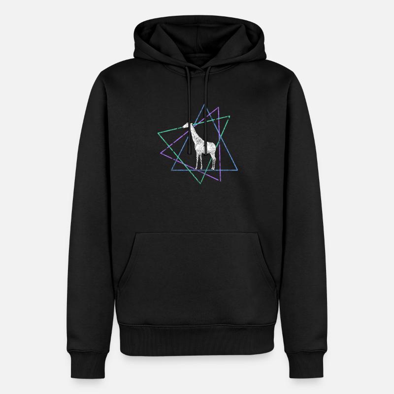 Girafe - Sweat à capuche Premium bio Homme - noir