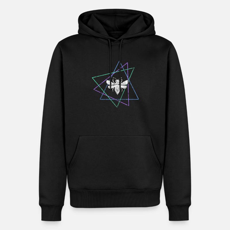 Biene - Männer Premium Bio Hoodie - Schwarz