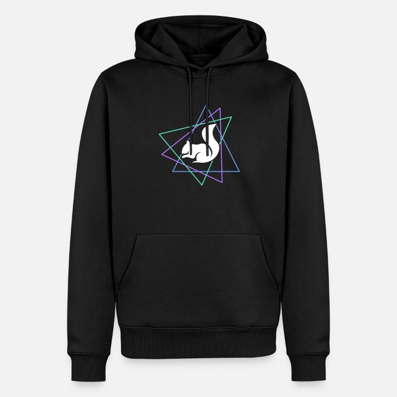 Écureuil - Sweat à capuche Premium bio Homme - noir