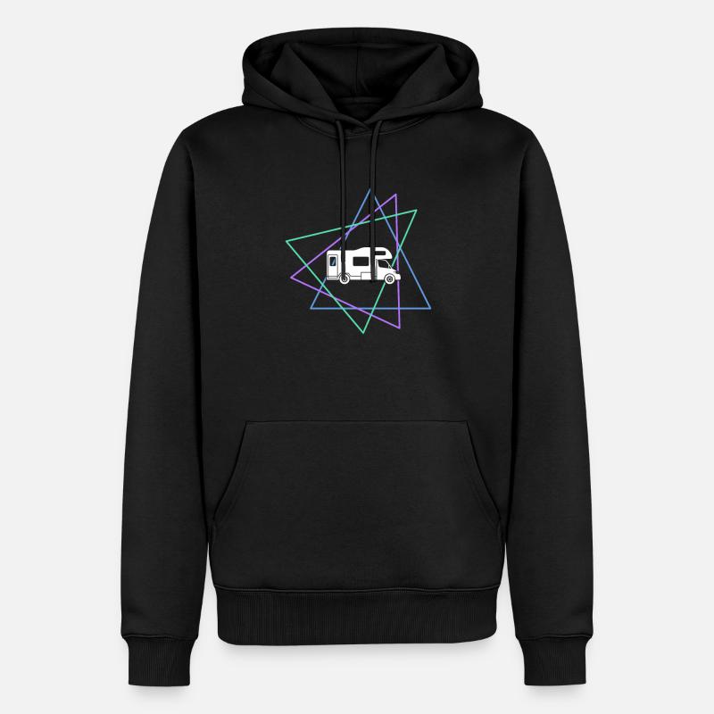 Camping - Sweat à capuche Premium bio Homme - noir