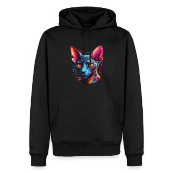 sphynx cat - Männer Premium Bio Hoodie - Schwarz - Vorne - Nico (187cm)