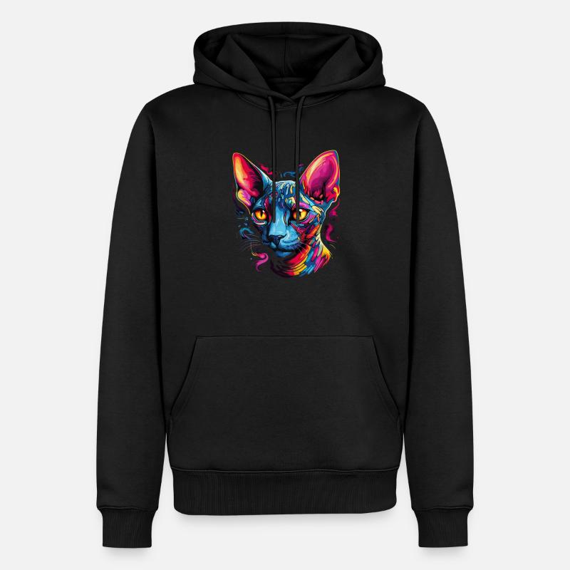 sphynx cat - Männer Premium Bio Hoodie - Schwarz