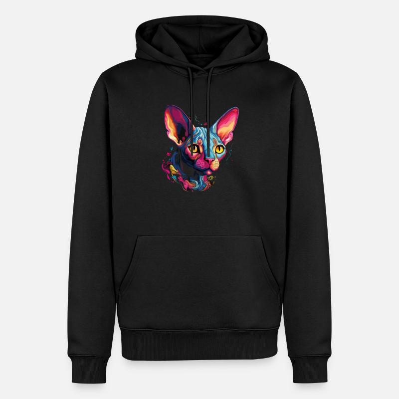 sphynx cat - Männer Premium Bio Hoodie - Schwarz