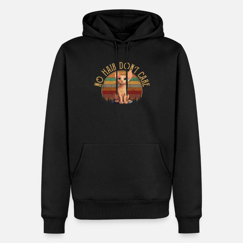 sphynx cat - Männer Premium Bio Hoodie - Schwarz