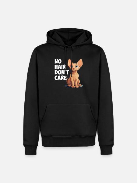 sphynx cat - Männer Premium Bio Hoodie - Schwarz