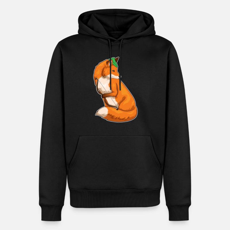 Arc Fox Archer - Sweat à capuche Premium bio Homme - noir