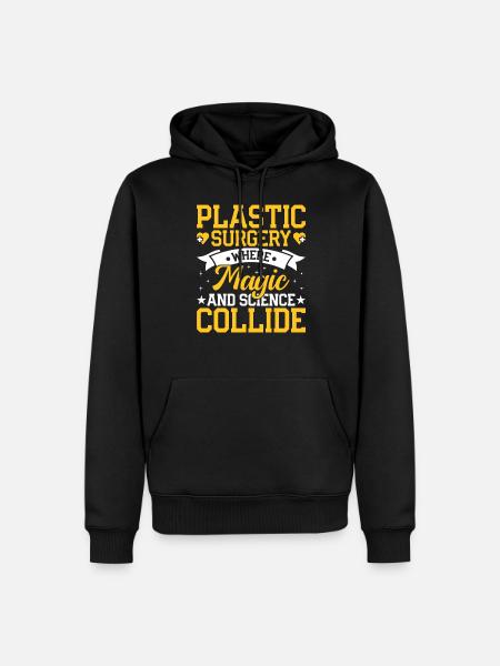 Plastic Surgery Science of Surgery - Men’s Premium Organic Hoodie - black