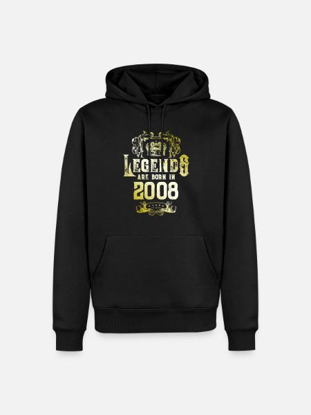 2008 Legends Birthday - Men’s Premium Organic Hoodie - black